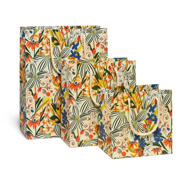 Striped Florals gift bags - Red Cap Cards - Terra Cotta Gorge Co.