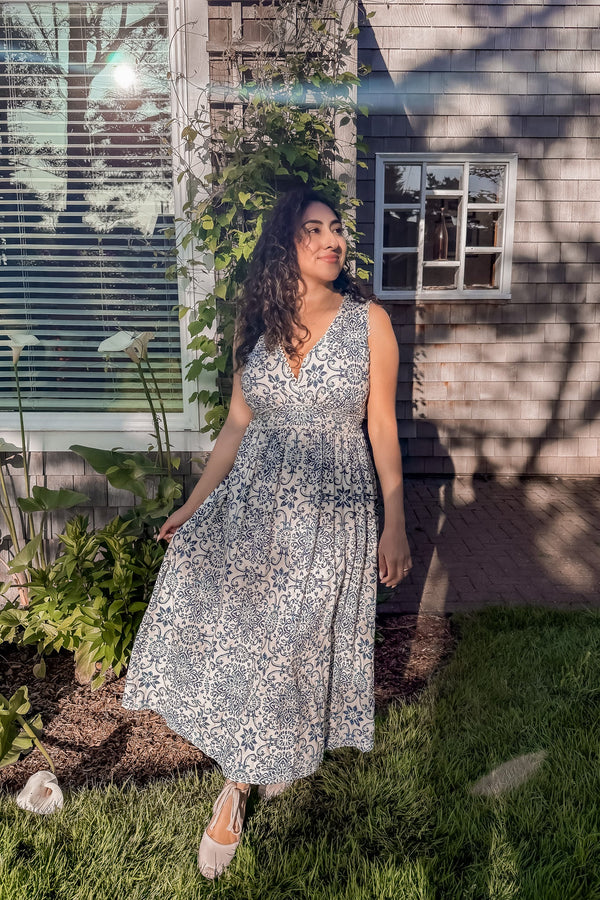 Summer In Capri Scalloped Lace Maxi Dress - Dress Forum - Terra Cotta Gorge Co.