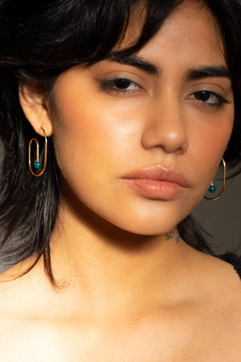 Swirl Hoops - 18K Gold Plated - Peter and June - Terra Cotta Gorge Co.