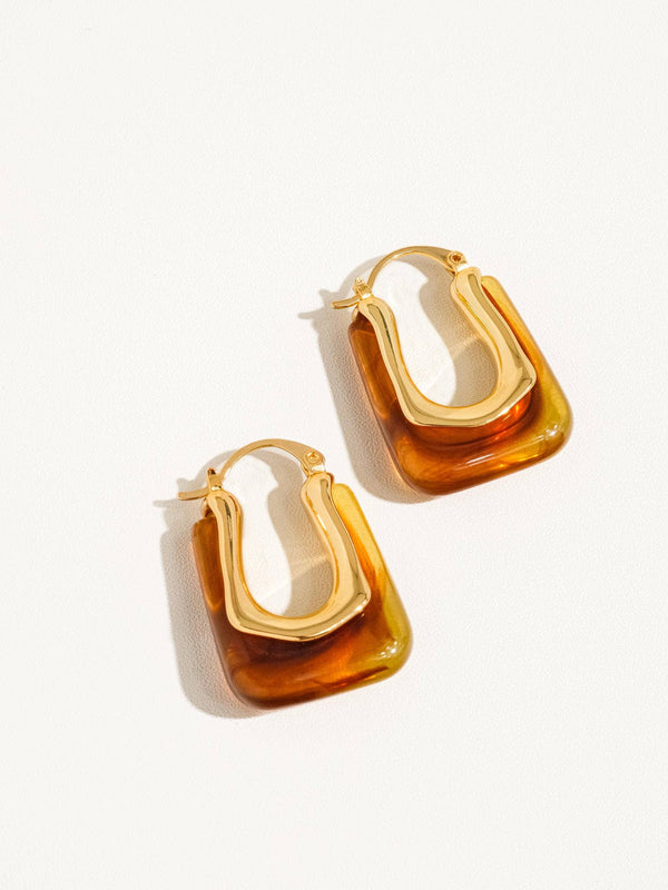 Talia 18K Gold U - Shaped Boho Hoop Earring - Flânerie by MAIQ - Terra Cotta Gorge Co.