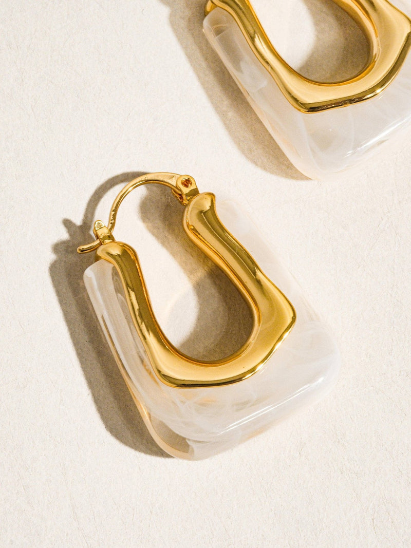 Talia 18K Gold U - Shaped Boho Hoop Earring - Flânerie by MAIQ - Terra Cotta Gorge Co.