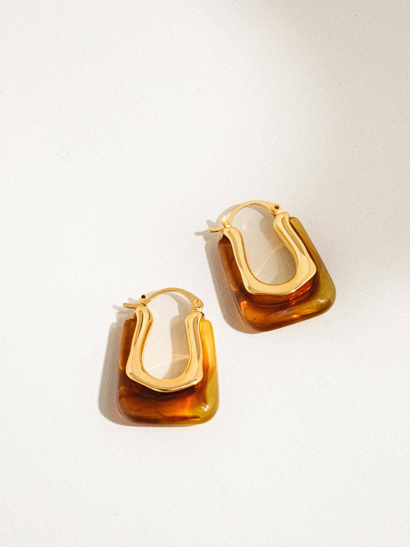 Talia 18K Gold U - Shaped Boho Hoop Earring - Flânerie by MAIQ - Terra Cotta Gorge Co.