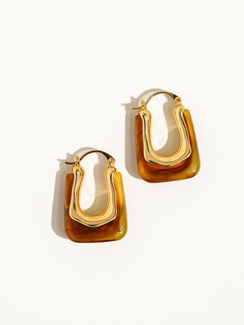 Talia 18K Gold U - Shaped Boho Hoop Earring - Flânerie by MAIQ - Terra Cotta Gorge Co.