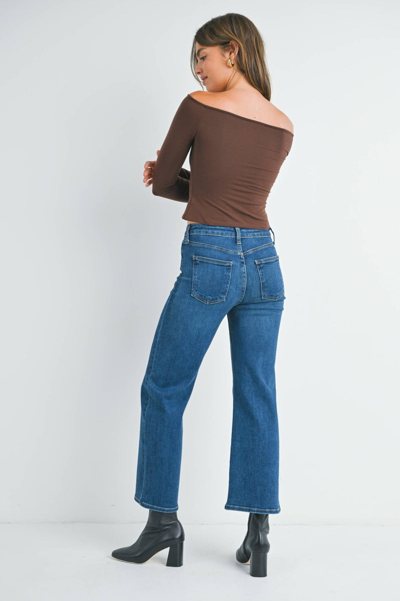 The Classic Wide Leg - JUST BLACK DENIM - Terra Cotta Gorge Co.