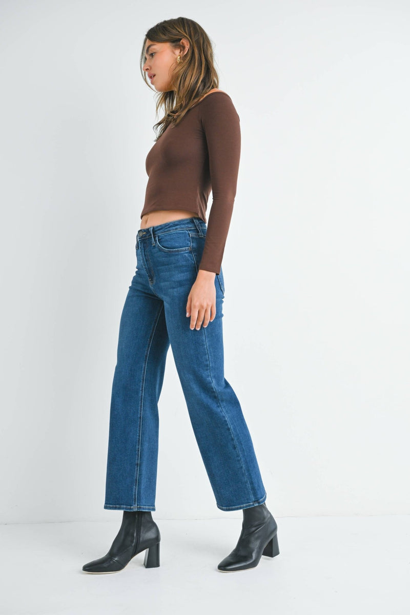 The Classic Wide Leg - JUST BLACK DENIM - Terra Cotta Gorge Co.