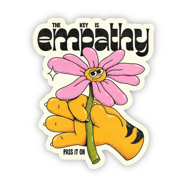 "The key is empathy" my sunbeam sticker - Big Moods - Terra Cotta Gorge Co.