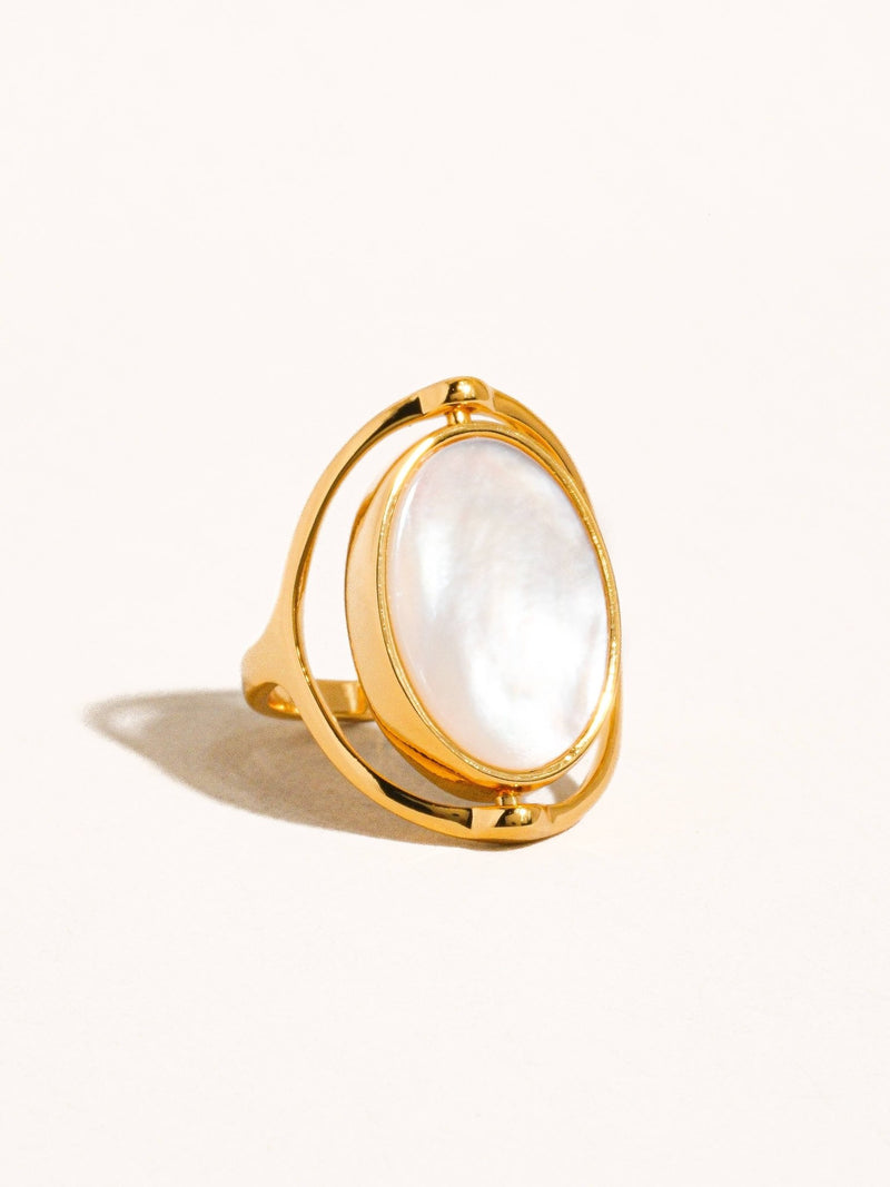 Violette 18K Gold Double - Sided Shell Ring - Flânerie by MAIQ - Terra Cotta Gorge Co.