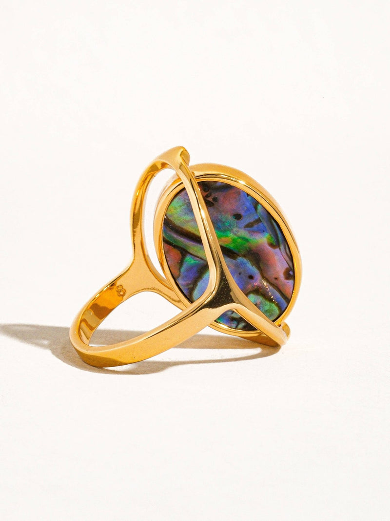Violette 18K Gold Double - Sided Shell Ring - Flânerie by MAIQ - Terra Cotta Gorge Co.
