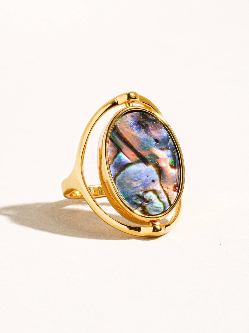 Violette 18K Gold Double - Sided Shell Ring - Flânerie by MAIQ - Terra Cotta Gorge Co.