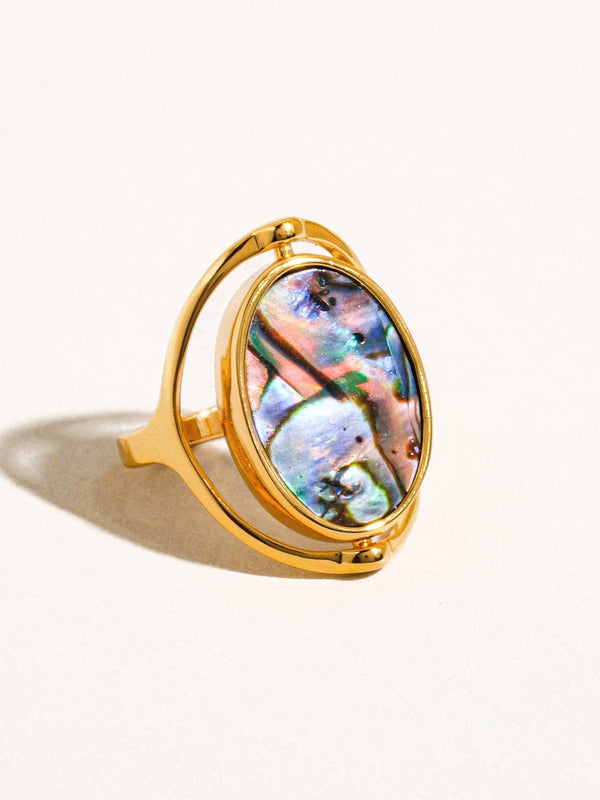 Violette 18K Gold Double - Sided Shell Ring - Flânerie by MAIQ - Terra Cotta Gorge Co.