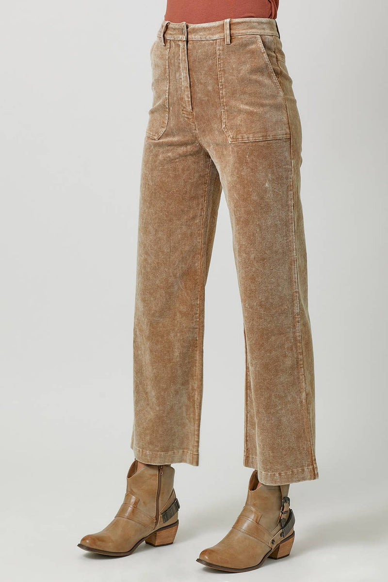 Washed Corduroy Trousers - Mystree - Terra Cotta Gorge Co.