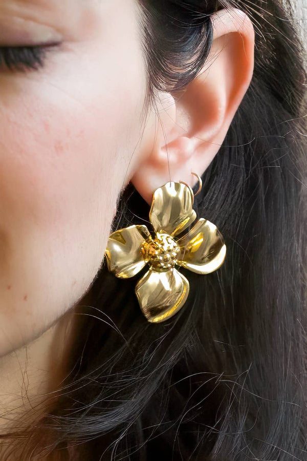 Wildflower Studs - 18K Gold Plated - Peter and June - Terra Cotta Gorge Co.