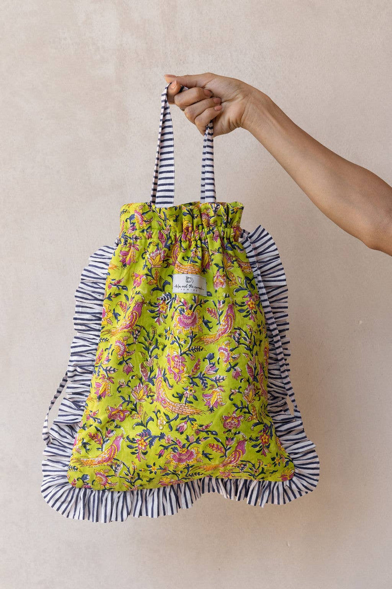 Women's Block Printed 3 - Piece Lounge Set (Paradise Lost) - The Fox and The Mermaid - Terra Cotta Gorge Co.