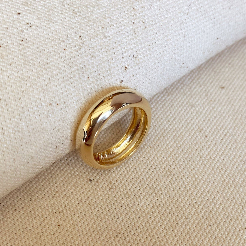 18k Gold Filled Chunky Rounded Band Ring - Terra Cotta Gorge Co.