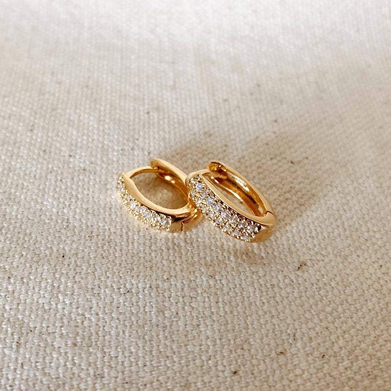 18k Gold Filled Oval Clicker Hoop Earrings - Terra Cotta Gorge Co.