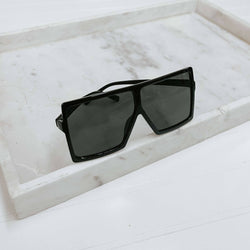 Beverly Oversized Sunglasses- Black