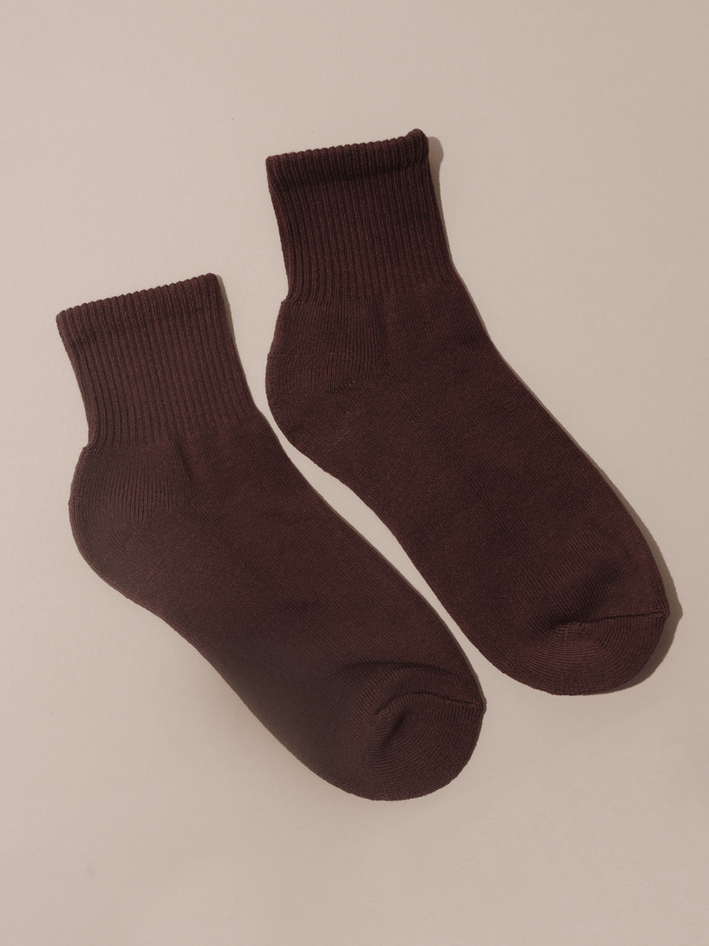 Ankle Sock In Brick - NAT + NOOR - Terra Cotta Gorge Co.