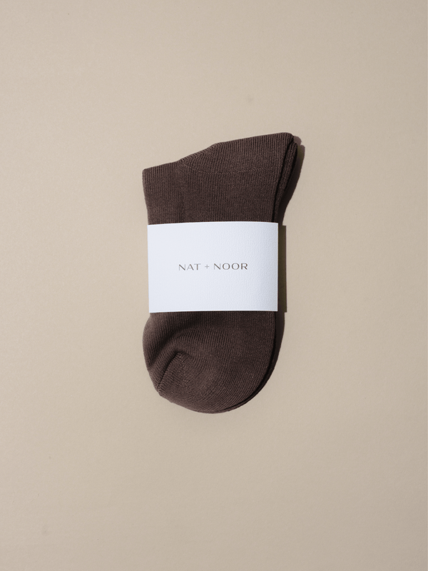 Ankle Sock In Macchiato - NAT + NOOR - Terra Cotta Gorge Co.