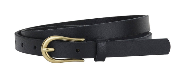 Basic SkinnyEquestrian Buckle Leather Belt - Most Wanted USA - Terra Cotta Gorge Co.