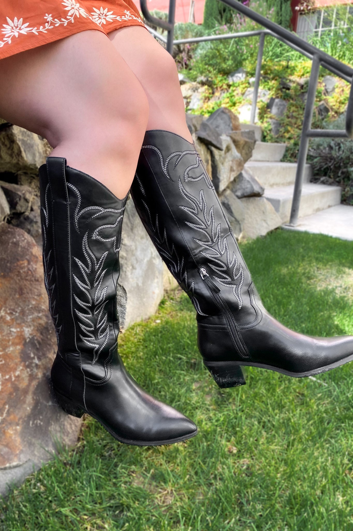 Charolette Black Cowgirl Boots Terra Cotta Gorge Co. 8