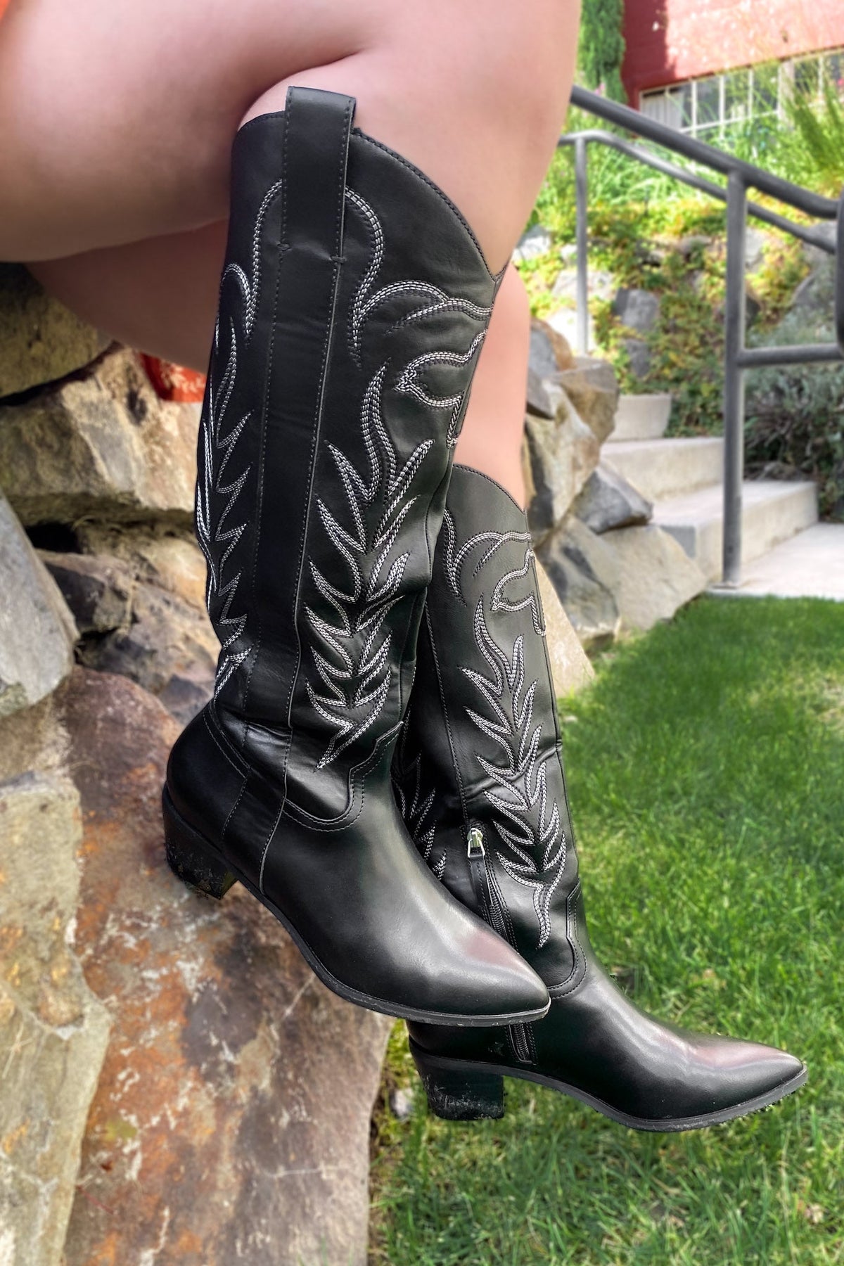 Charolette Black Cowgirl Boots Terra Cotta Gorge Co