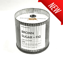 Brown Sugar + Fig Wood Wick Rustic Farmhouse Soy Candle - Terra Cotta Gorge Co.