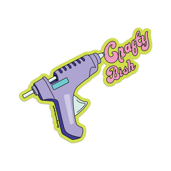 Crafty Bish Sticker - Party Mountain Paper co. - Terra Cotta Gorge Co.