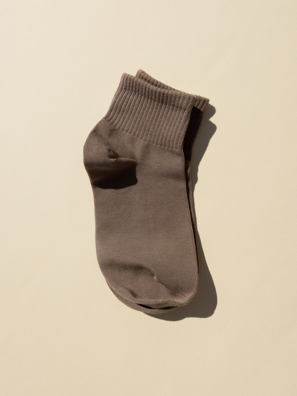 Ankle Sock in Mocha