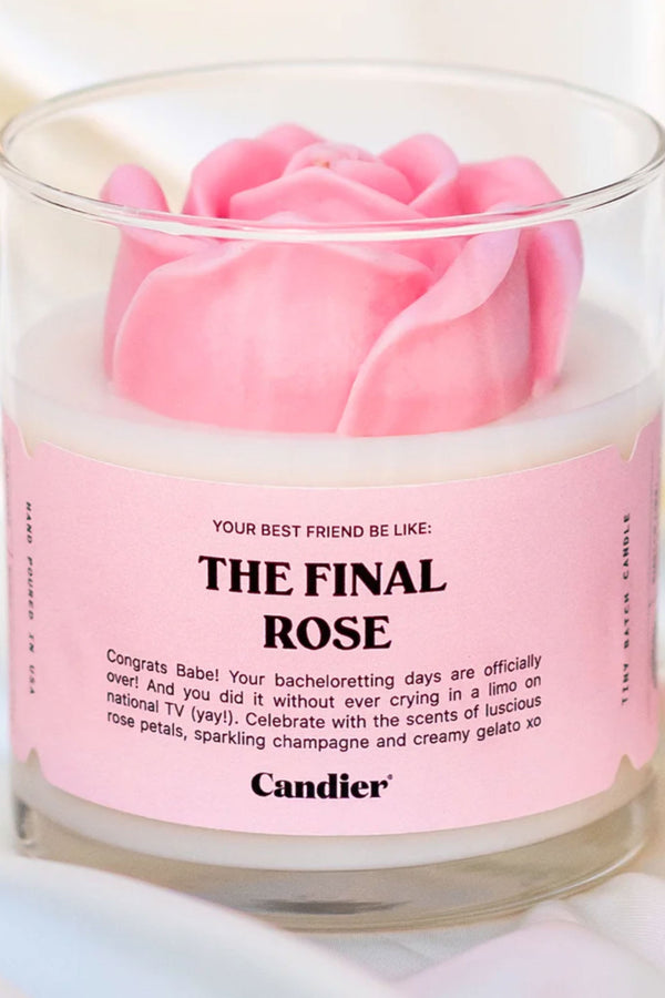 Final Rose Candle - Terra Cotta Gorge Co.