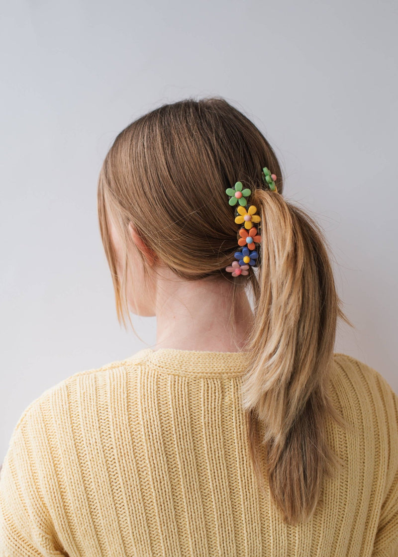 Flower Rainbow Hair Claw - Denim & Daisy - Terra Cotta Gorge Co.