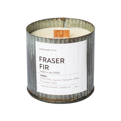 Fraser Fir Wood Wick Rustic Farmhouse Soy Candle - Terra Cotta Gorge Co.