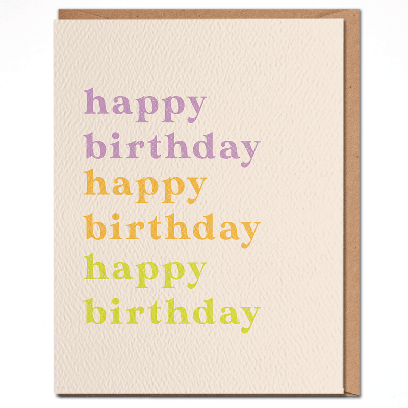 Happy birthday colorful card - Terra Cotta Gorge Co.