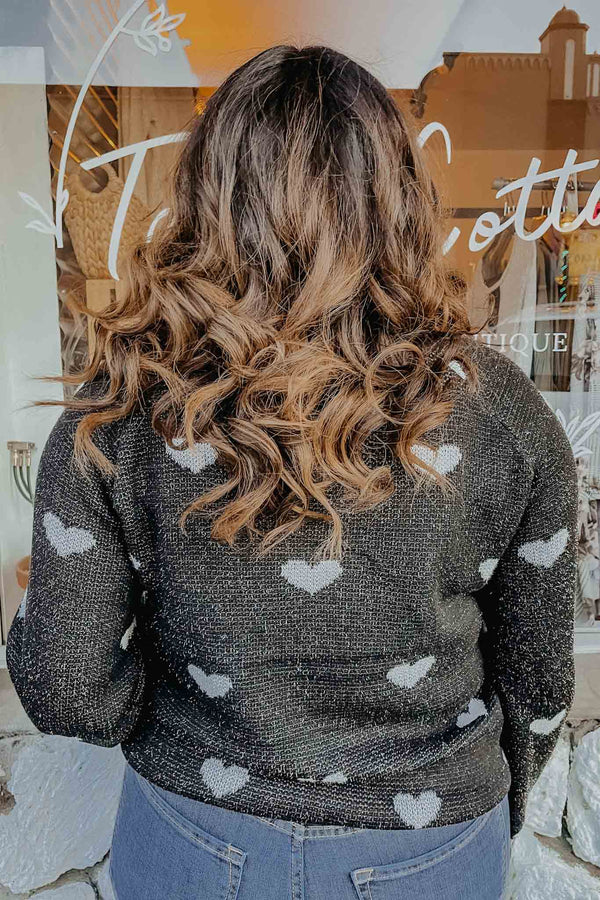Hearts Tinsel Sweater - Andrée By Unit - Terra Cotta Gorge Co.