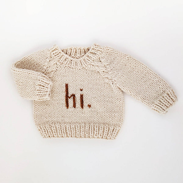 hi. Baby Sweater - Huggalugs - Terra Cotta Gorge Co.
