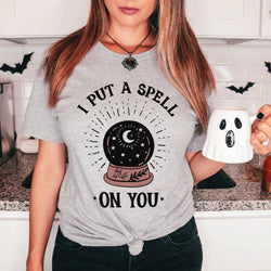 I Put A Spell On You Halloween Tee Shirt - Alley & Rae Apparel - Terra Cotta Gorge Co.