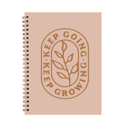 Keep Going Keep Growing Journal Notebook for Back to School - Terra Cotta Gorge Co.