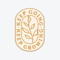 Keep Going Sticker - Mustard - The Anastasia Co - Terra Cotta Gorge Co.