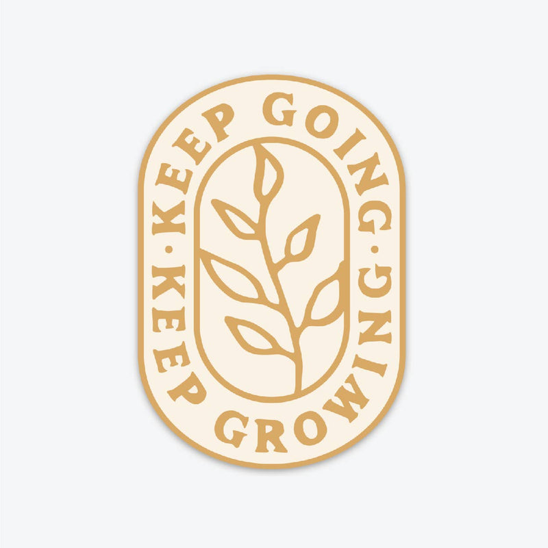 Keep Going Sticker - Mustard - The Anastasia Co - Terra Cotta Gorge Co.