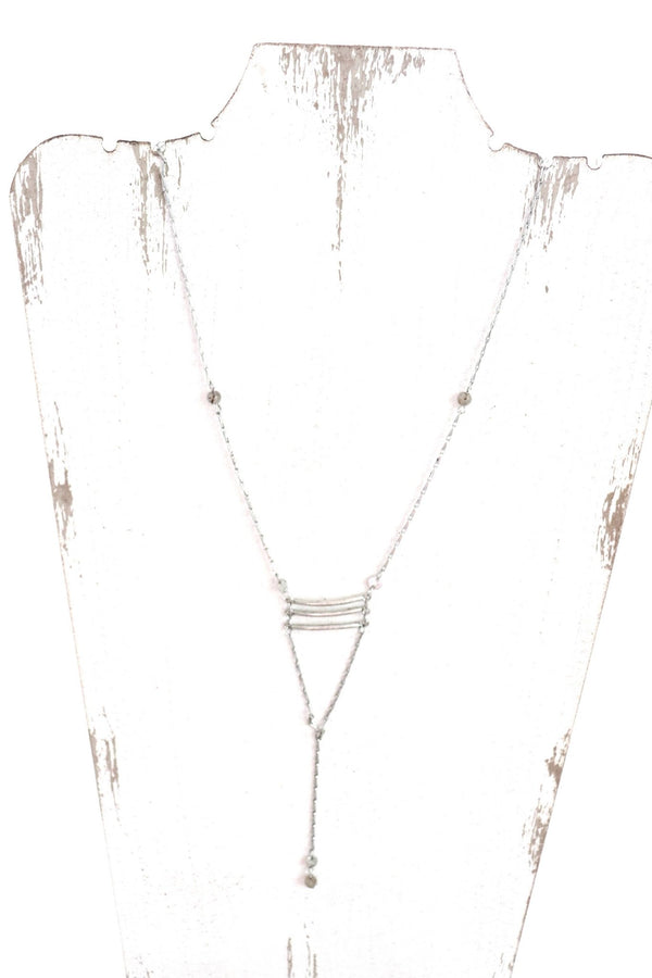 Long silver necklace - Terra Cotta Gorge Co.