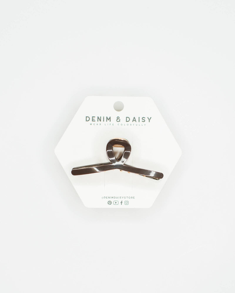 Mini Loop Hair Claw - Denim & Daisy - Terra Cotta Gorge Co.