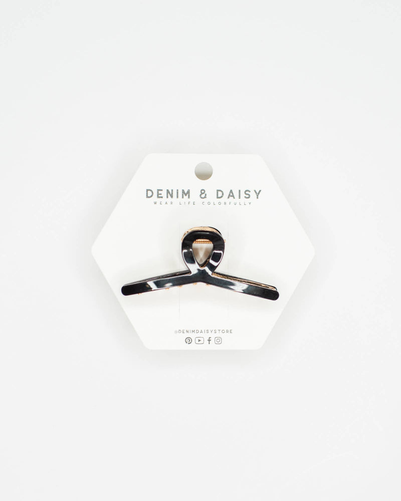 Mini Loop Hair Claw - Denim & Daisy - Terra Cotta Gorge Co.