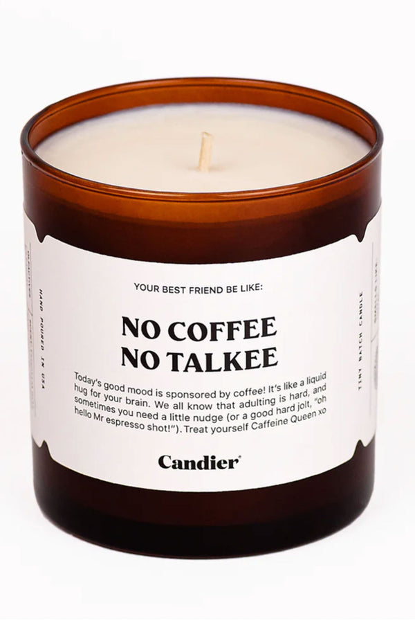 No Coffee No Talkee Candle - Ryan Porter - Terra Cotta Gorge Co.
