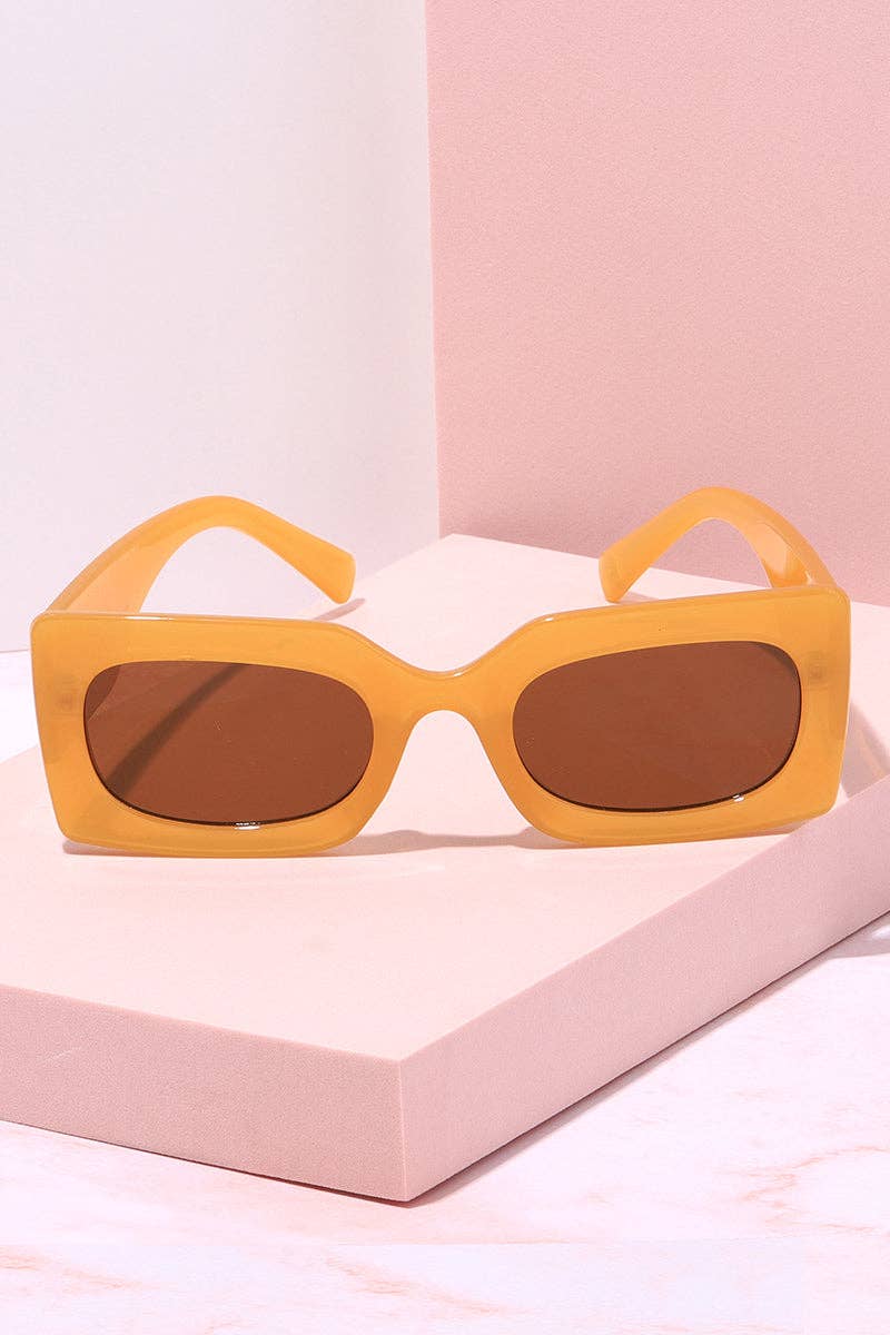OOO Rectangle Frame Sunglasses - Terra Cotta Gorge Co.