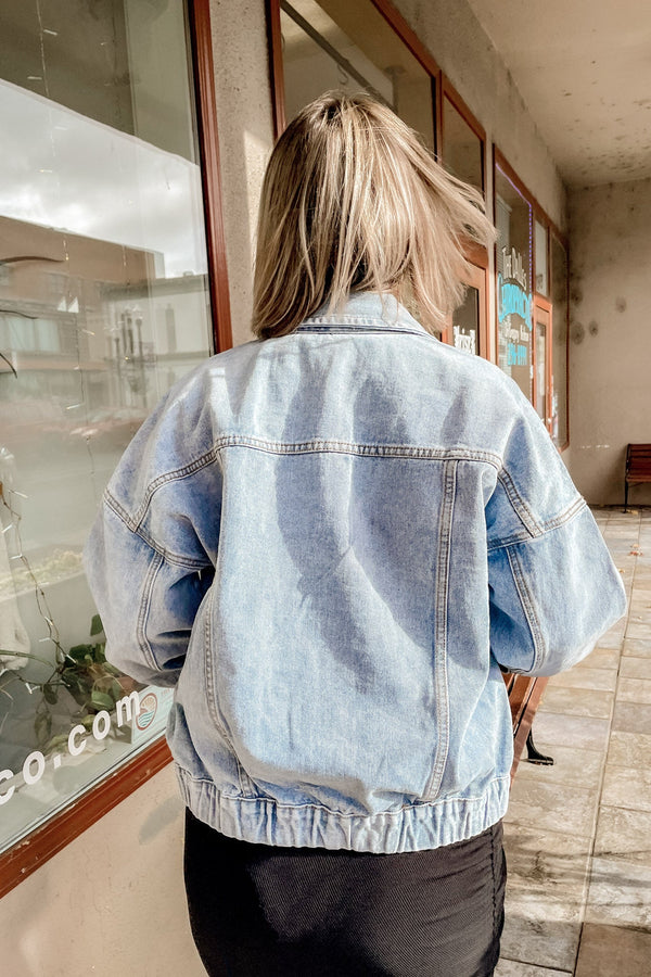 Premium Wash Denim Jacket - Terra Cotta Gorge Co.