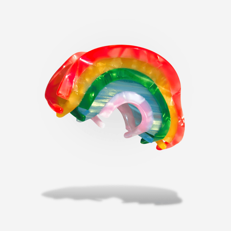 Rainbow Hair Claw - Denim & Daisy - Terra Cotta Gorge Co.