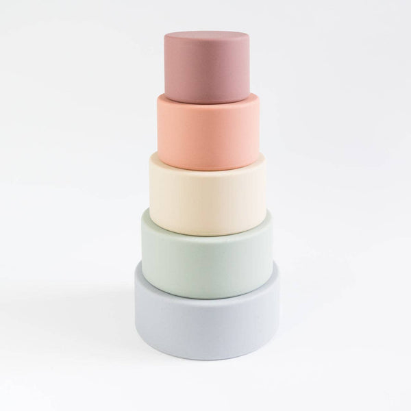 Rainbow Stacking Cups - Babeehive Goods - Terra Cotta Gorge Co.