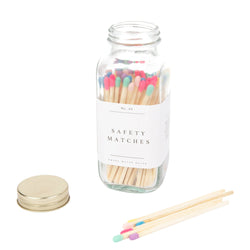 Safety Matches, Multicolor Rainbow Tip - Sweet Water Decor - Terra Cotta Gorge Co.