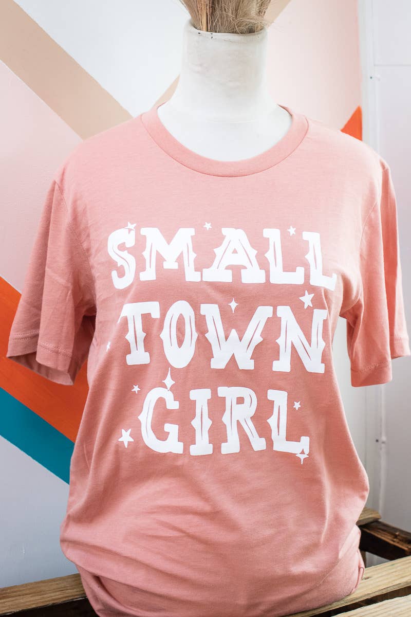 "Small Town Girl" Graphic Tee in Terracotta - Rosebuds Tees - Terra Cotta Gorge Co.