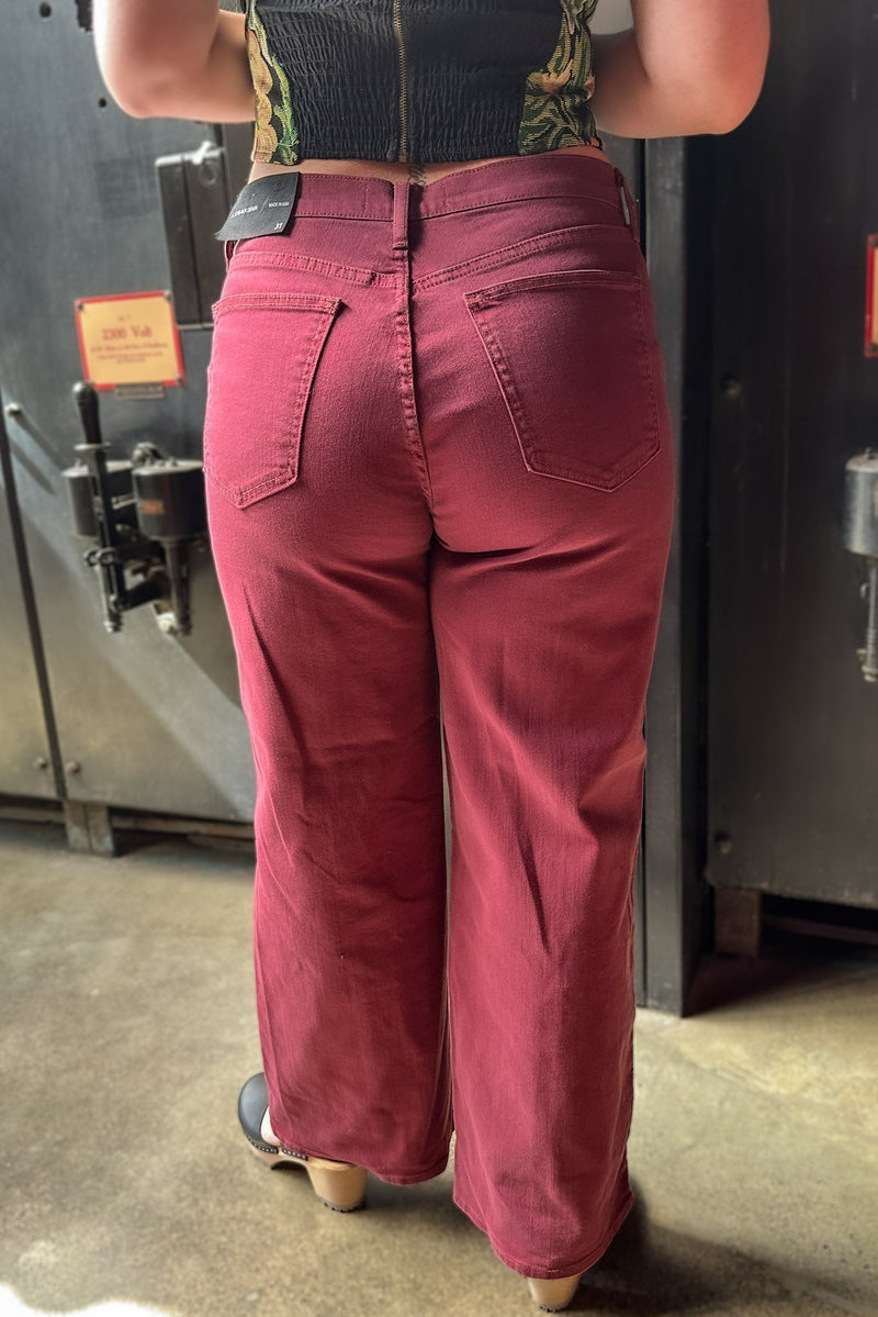 Spiced Burgundy Seamed Utility Pant - Just USA - Terra Cotta Gorge Co.