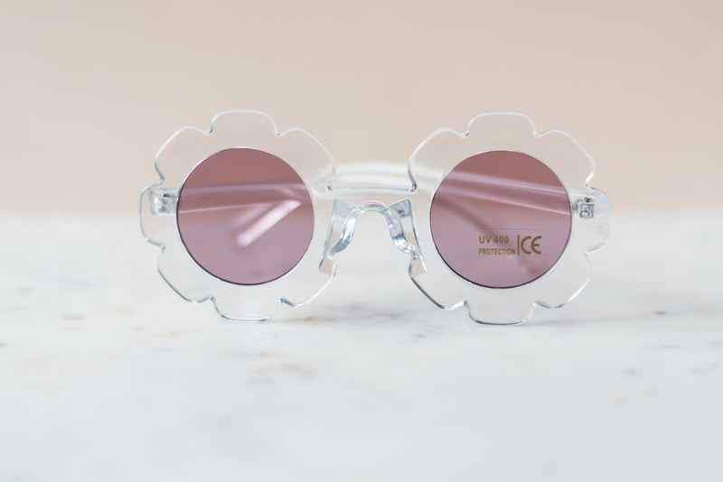 Toddler & Kid Daisy Sunglasses - Clear - Terra Cotta Gorge Co.